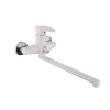 Смеситель для ванны Plamix Cezar-006 EURO SET White (со шлангом, лейкой и кронштейном) (PM0666)