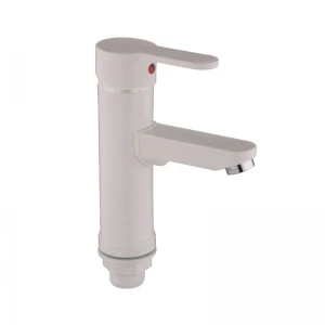 Смеситель для умывальника Plamix Raul-001-A White (без подвода) (PM0651)