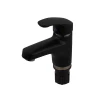 Смеситель для умывальника Plamix Fidel-001 SET Matte black (с подводкой) (PM0660)