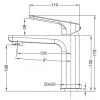 Змішувач для умивальника Koer KB-10031-07 (KR5432)
