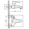 Смеситель для ванны Haiba Focus 009 матовый (HB0125)