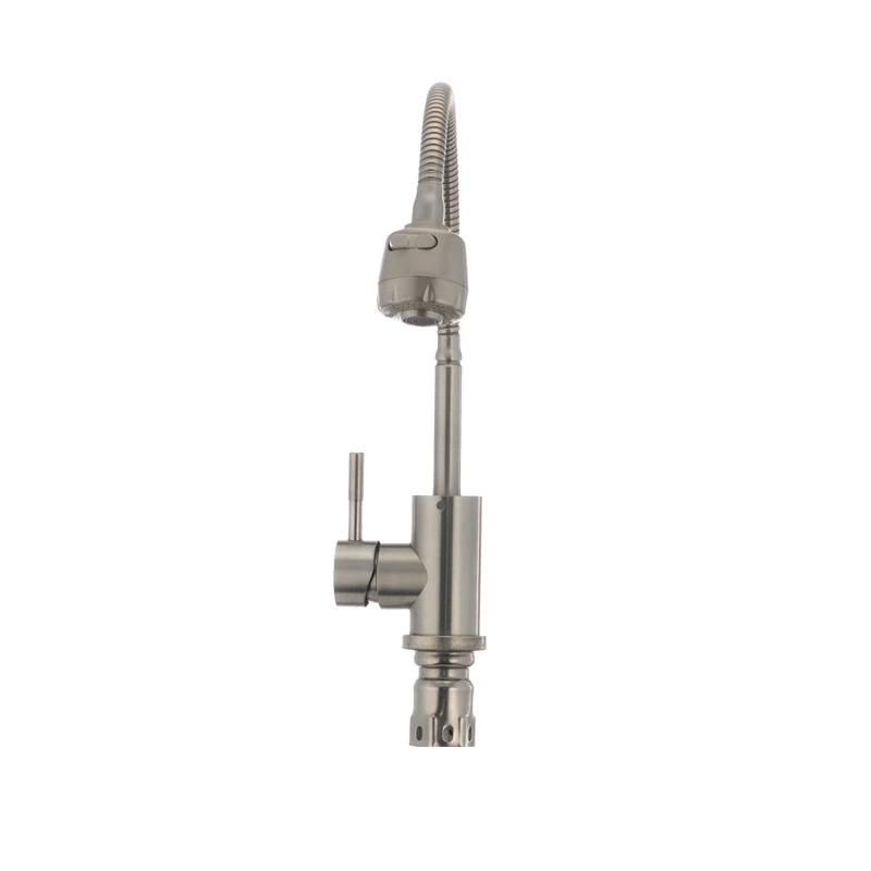 Смеш. для кухни Mixxus SUS-011 Reflector с рефлект.выливом из нерж. стали SUS304 (SS2797)