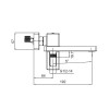 Змішувач для ванни з коротким виливом Koer KB-41009-05 (Колір чорний) (KR3503)