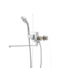 Смеситель для ванны Mixxus Premium PUSH Chr-006 (перекл. кнопкой) (MI1665)
