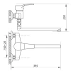 Смеситель для ванны Zerix EDN 283 (ZX0032)