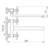 Смеситель для кухни Zerix TMK 856 (ZX0088)