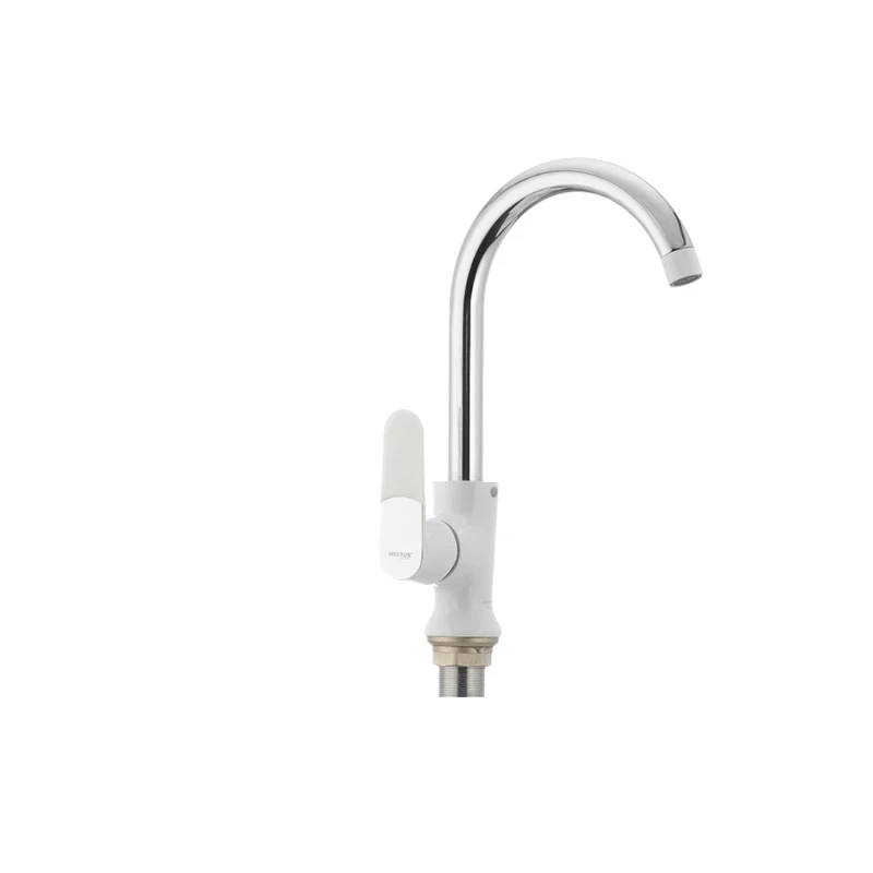 Кухонний змішувач білий Mixxus Premium Tiger 014 (MI0573)