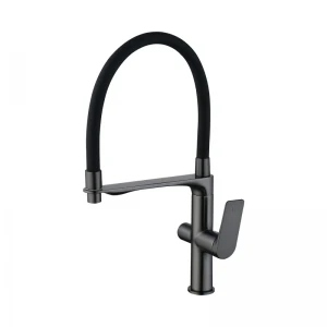 Змішувач для кухні Mixxus Premium DERBY 021 (NUT) GRAPHITE REFL.BLACK з виходом для питної води (MI6612)