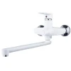 Смеситель для ванны PLAMIX OSCAR-006 EURO SET WHITE (со шлангом, лейкой и кронштейном) (MX1895)