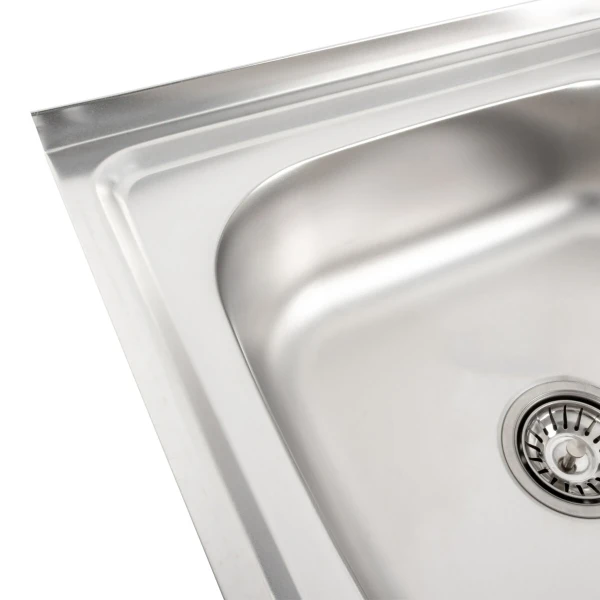 Кухонна мийка з нержавіючої сталі Platinum САТИН 6050 L (0,7/160 мм)
