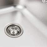 Кухонна мийка з нержавіючої сталі Platinum 5848 ДЕКОР (0,8/180 мм)