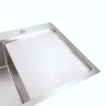 Кухонна мийка Platinum Handmade 86*50 L (квадратний сифон 3,0/1,0)