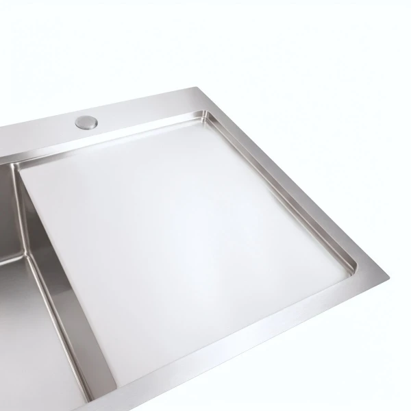 Кухонна мийка Platinum Handmade 86*50 L (квадратний сифон 3,0/1,0)
