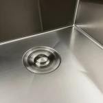 Кухонна мийка нержавійка 78*48 L Platinum Handmade (два отвори, круглий сифон 3,0/0,8)