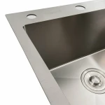 Кухонна мийка нержавійка 78*48 L Platinum Handmade (два отвори, круглий сифон 3,0/0,8)