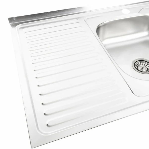 Кухонна мийка з нержавіючої сталі Platinum САТИН 8060 R (0,7/160 мм)