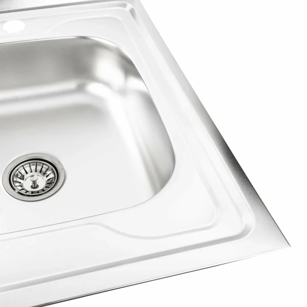 Кухонна мийка з нержавіючої сталі Platinum САТИН 8060 R (0,7/160 мм)