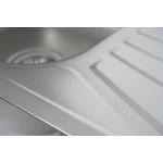 Кухонна мийка з нержавіючої сталі прямокутна Platinum САТИН 7848 (0,8/180 мм)