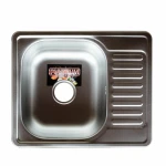 Кухонна мийка з нержавіючої сталі Platinum 5848 ДЕКОР (0,6/170 мм)