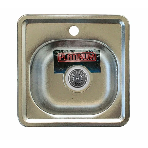 Кухонна мийка з нержавіючої сталі Platinum ПОЛІРОВКА 3838 (0,6/160 мм)