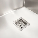 Кухонна мийка Platinum Handmade 860х500х230 R (квадратний сифон 3,0/1,0)