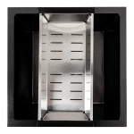 Кухонна мийка PVD чорна СМ 44*44 Platinum Handmade (монтаж під стільницю)