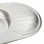 Кухонна мийка з нержавіючої сталі Platinum ДЕКОР 7750 (0,6/170 мм)