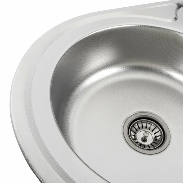 Кухонна мийка з нержавіючої сталі Platinum ДЕКОР 7750 (0,6/170 мм)