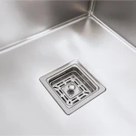 Мийка Platinum Handmade 780х440х230 R нержавійка (квадратний сифон,3.0/1.0)