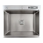 Кухонна мийка 60*50 нержавійка Platinum Handmade з підставкою для ножів