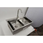Кухонна мийка нержавійка CM 75*46B Platinum Handmade "Водоспад"