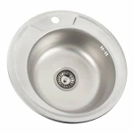 Кухонна мийка з нержавіючої сталі Platinum ДЕКОР 450 (0,6/170 мм)