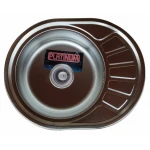 Кухонна мийка з нержавіючої сталі Platinum ПОЛІРОВКА 5745 (0,6/170 мм)