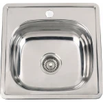 Кухонна мийка з нержавіючої сталі Platinum ДЕКОР 4848 (0,6/170 мм)