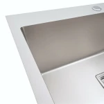 Кухонна мийка Platinum Handmade 65*45  HSB (квадратний сифон 3,0/1,0)