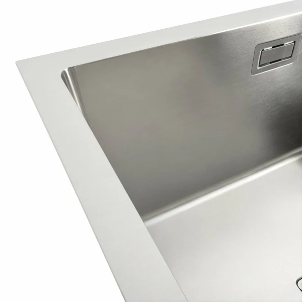 Кухонна мийка Platinum Handmade нержавійка 78*50 L (один отвір, квадратний сифон, 3,0/1,0 мм)