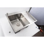 CM 65*50 L Мийка нержавійка Platinum Handmade (круглий сифон 3.0/0.8)