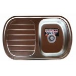 Кухонна мийка з нержавіючої сталі Platinum 7749 САТИН (0,8/180 мм)