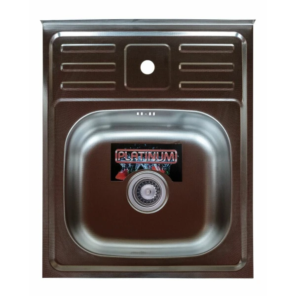 Кухонна мийка з нержавіючої сталі Platinum САТИН 5060 (0,7/160 мм)