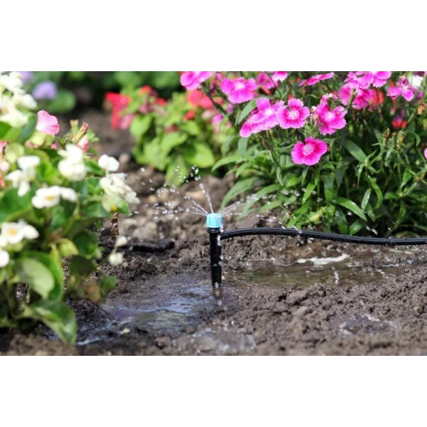 Капельница садовая регулируемая 0-80 л/ч на стойке Presto-PS 7704