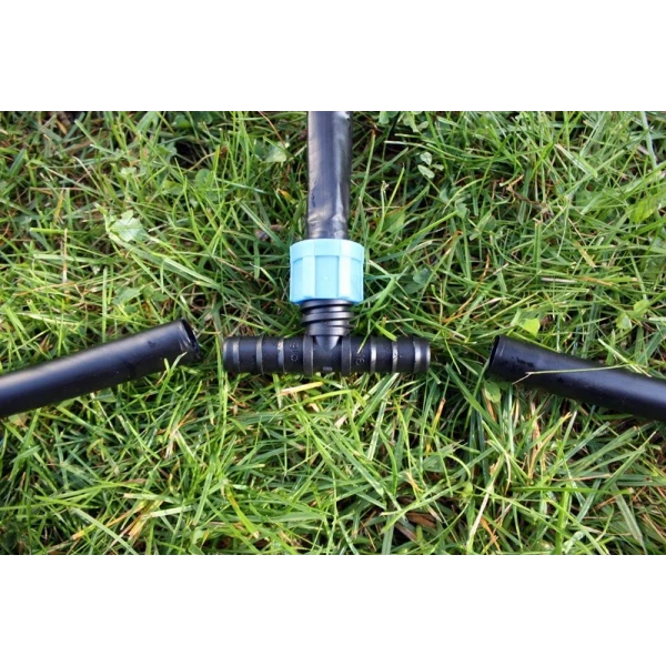 Тройник ерш для капельной ленты и трубки 16 мм Presto-PS ВТ-021716