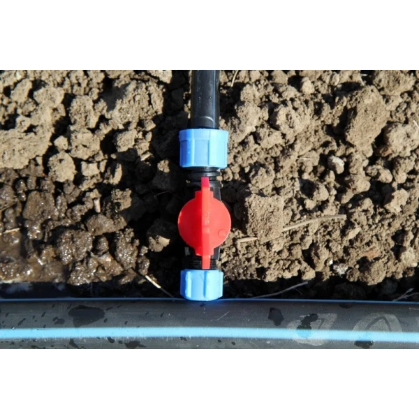 Кран стартовый с поджимом для капельной ленты 16 мм Presto-PS OV-0217