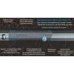 Капельная щелевая лента Blue Line, отверстия через 10 см, расход воды 1,4 л/час, длина 1000 м Presto-PS BL-10-1000