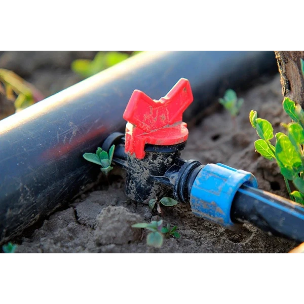 Стартовый кран с резинкой для капельной ленты 16 мм Presto-PS OV-031708-R