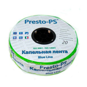 Щілинна крапельна стрічка Blue Line (20см) Presto-PS BL-20-500 0,18 (2,4 л / ч) 500м