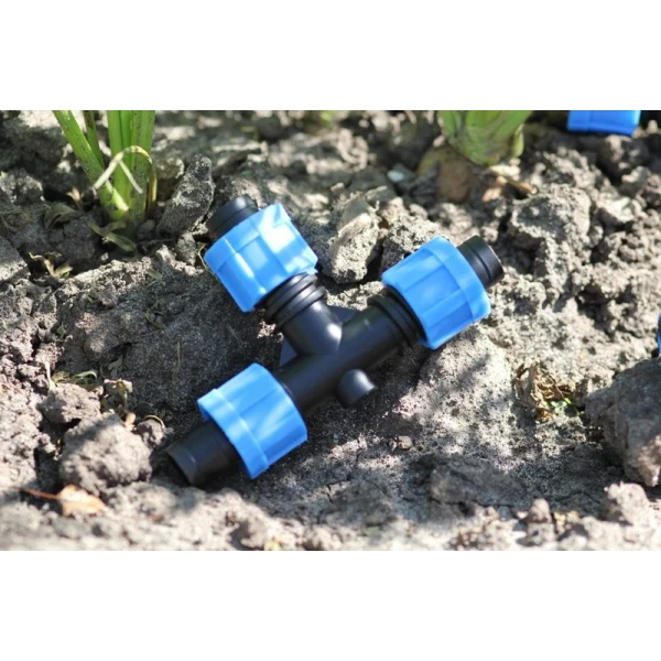 Тройник зажимной для капельной ленты Presto-PS TT-0117