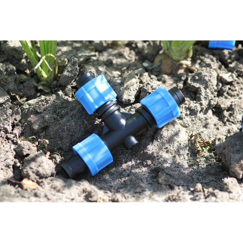 Трійник затискний для крапельної стрічки Presto-PS TT-0117
