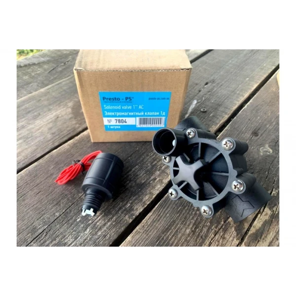 Электромагнитный клапан с регулировкой потока для систем капельного полива Presto-PS 7804