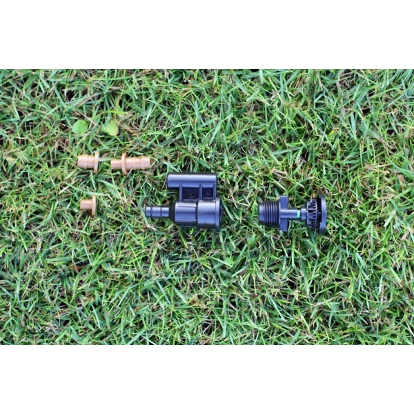 Набір для підключення зрошувачів внутрішнє різьблення 1/2" + шланг 10 мм 2 метри Presto-PS 5197-A