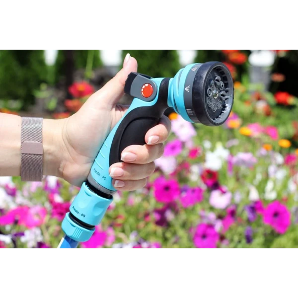 Пістолет поливальний 8 режимів, металевий Presto-PS 7731